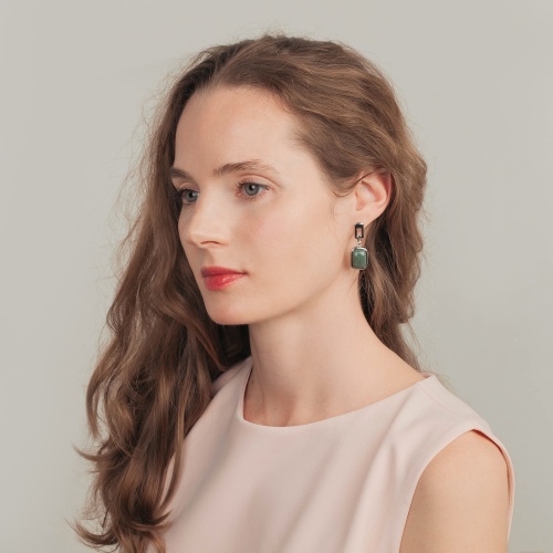 Серьги Possebon Q.Verde, A0360.17 S фото 2